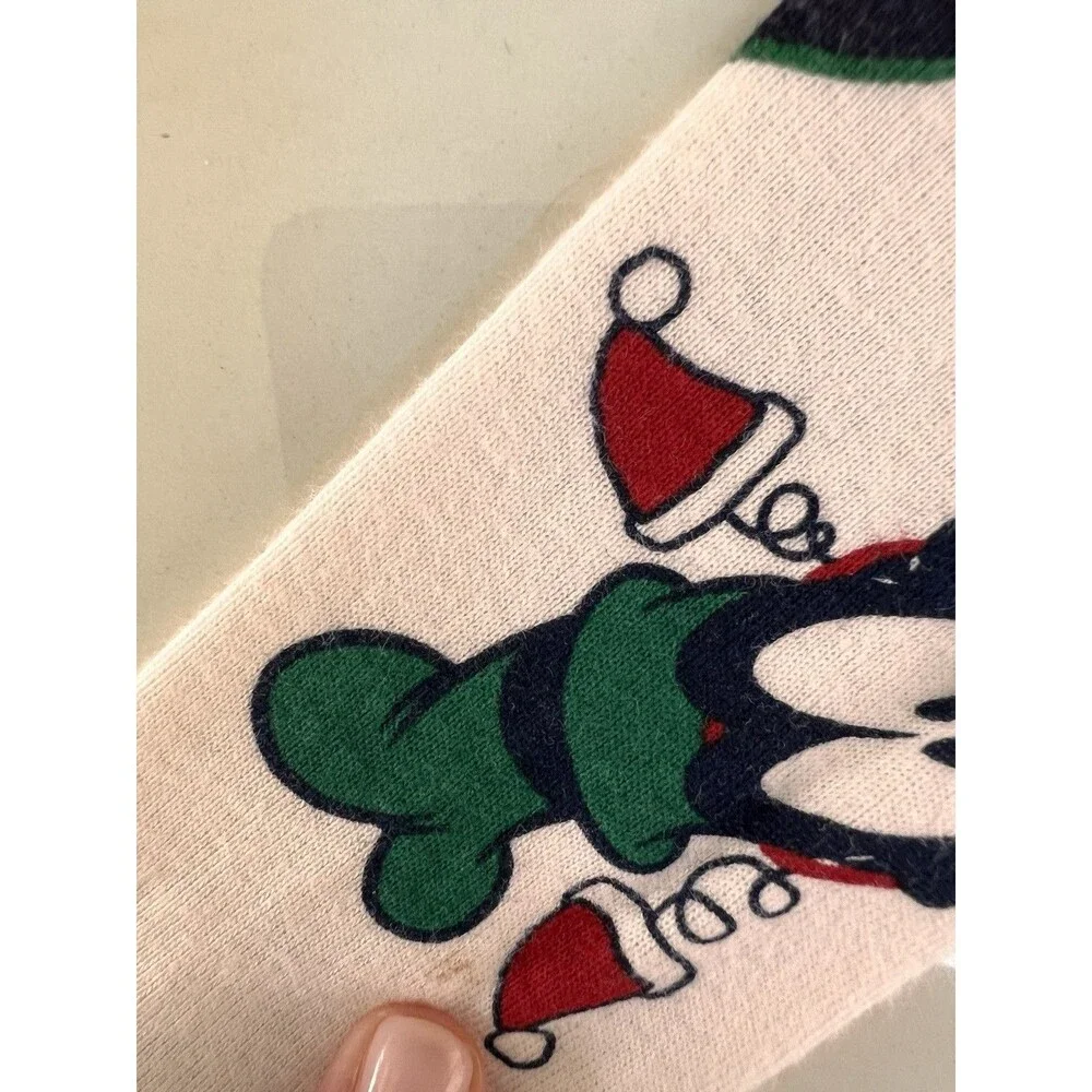 GAP Kids Disney Holiday Christmas Pajama Set Size 6 Organic Cotton Mickey Minnie